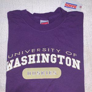 University of Washington (UW Huskies) crew neck t-shirt [short sleeve]